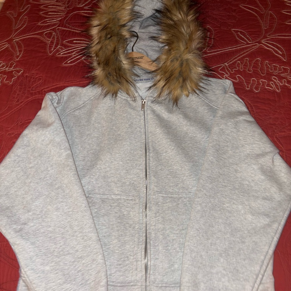 Aelfric Eden Fur Trimmed Jacket NWOT SZ S - Picture 5 of 5